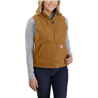 Sherpa Lined Mock Ärmellose Weste Braun t.s - Carhartt